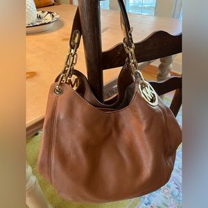 MK leather handbag slightly used